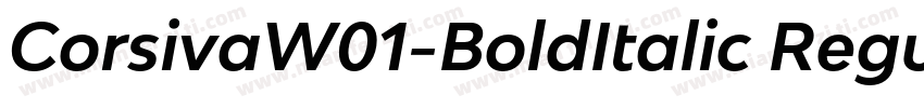 CorsivaW01-BoldItalic Regular字体转换